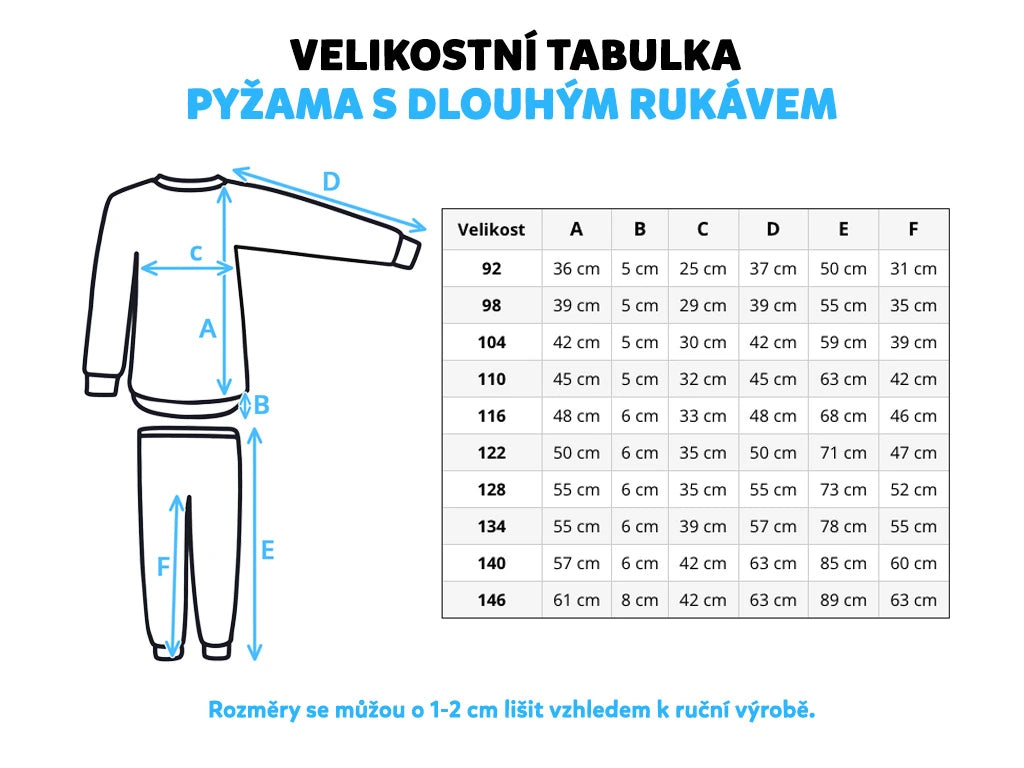 Rostoucí dívčí pyžamo s dlouhým rukávem Ovečky