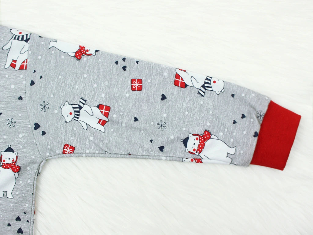 Vánoční pyžamo s dlouhým rukávem Medvídci