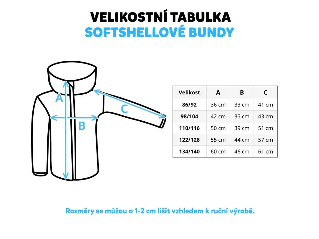 Softshellová bunda Zvířátka na petrolejové (s fleecem)
