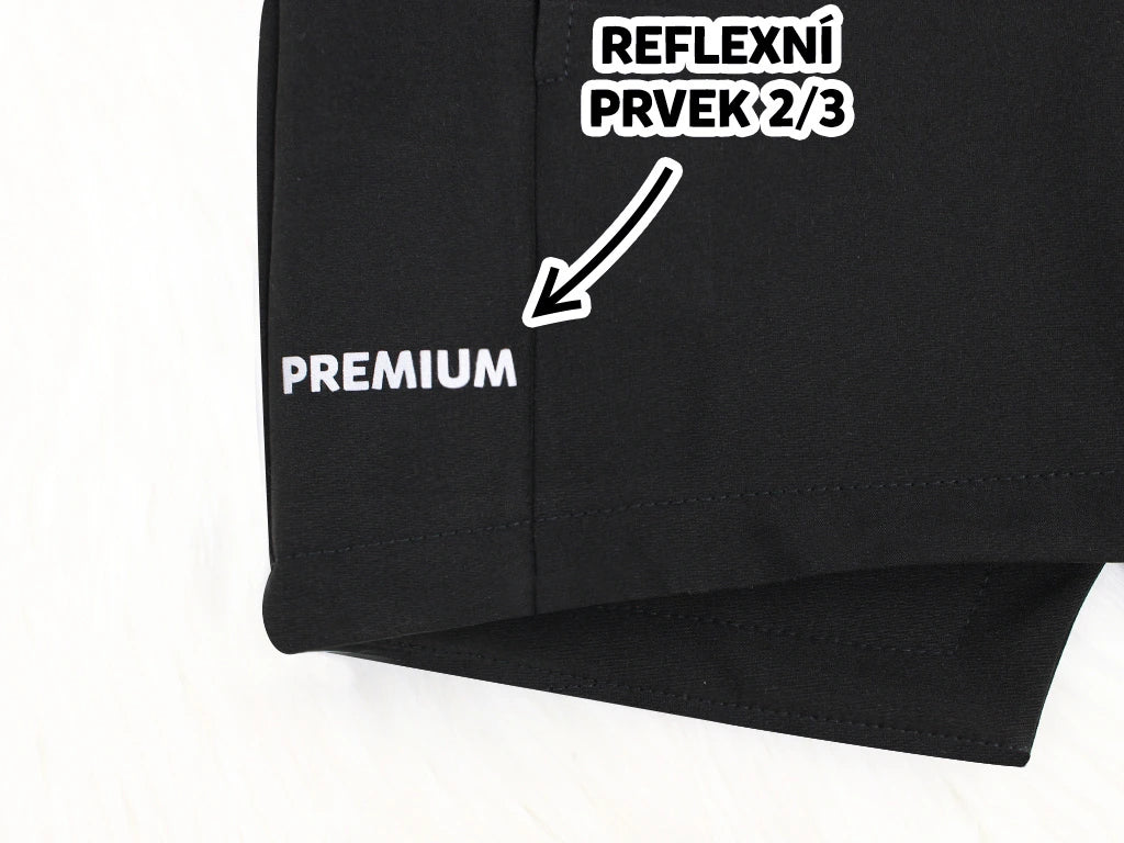 PREMIUM Softshellová bunda - černá (s fleecem)