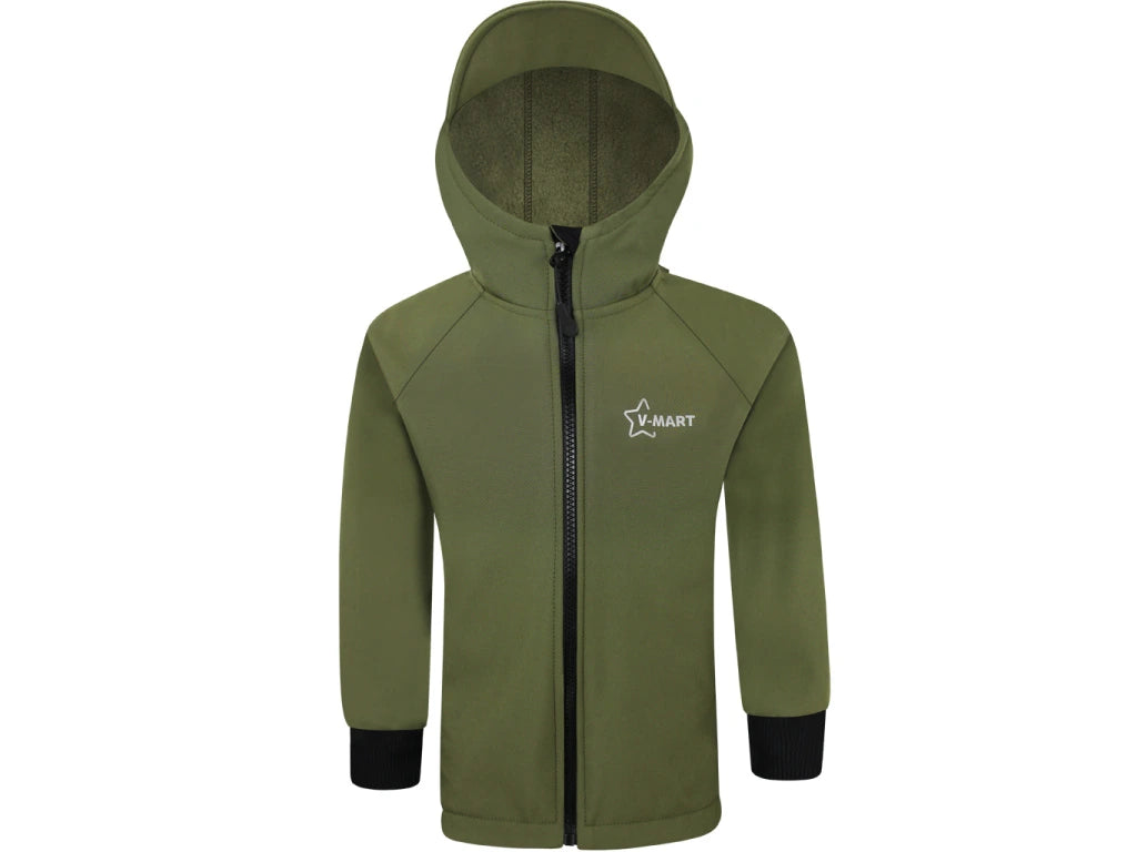 PREMIUM Softshellová bunda - Khaki (s fleecem)
