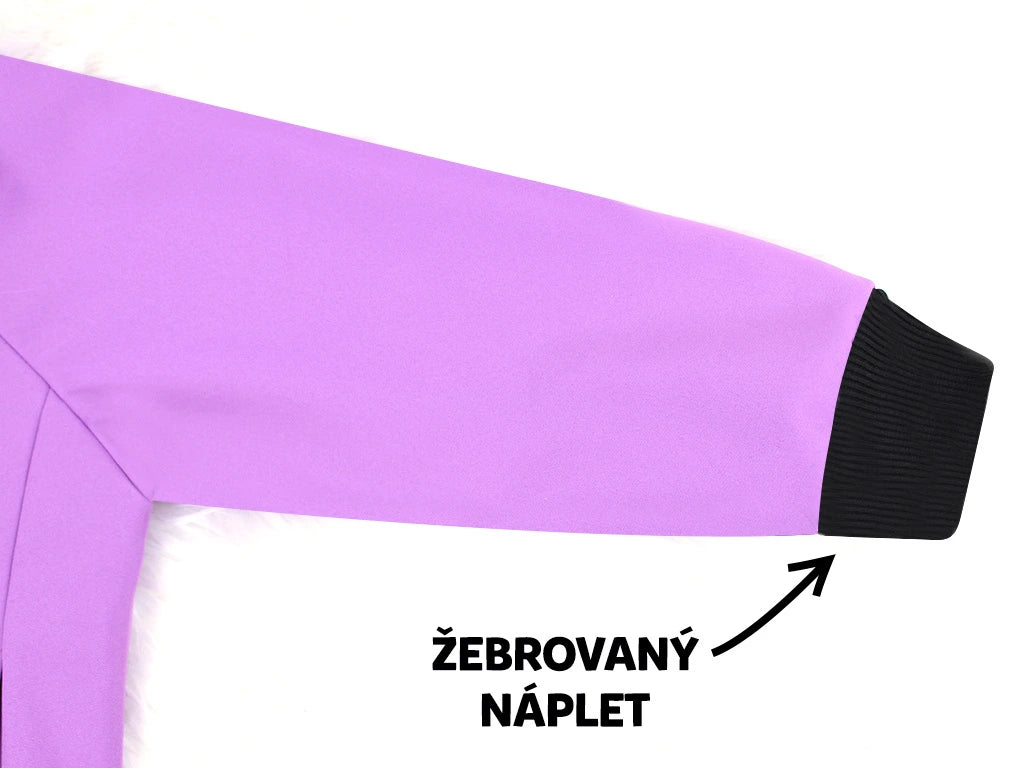 PREMIUM Softshellová bunda - fialová (s fleecem)