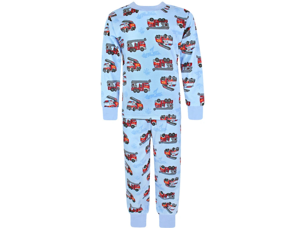 Rostoucí chlapecké pyžamo s dlouhým rukávem Hasiči