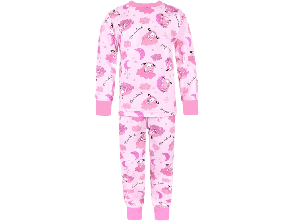 Rostoucí dívčí pyžamo s dlouhým rukávem Ovečky