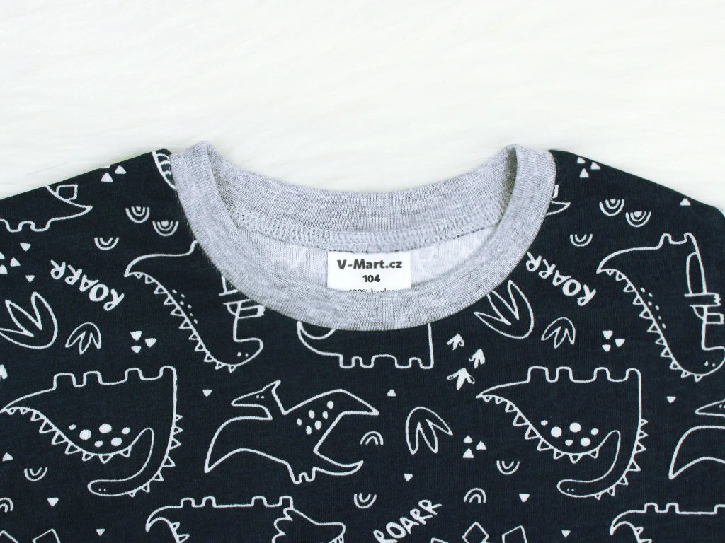 Rostoucí pyžamo s dlouhým rukávem Dinosauři