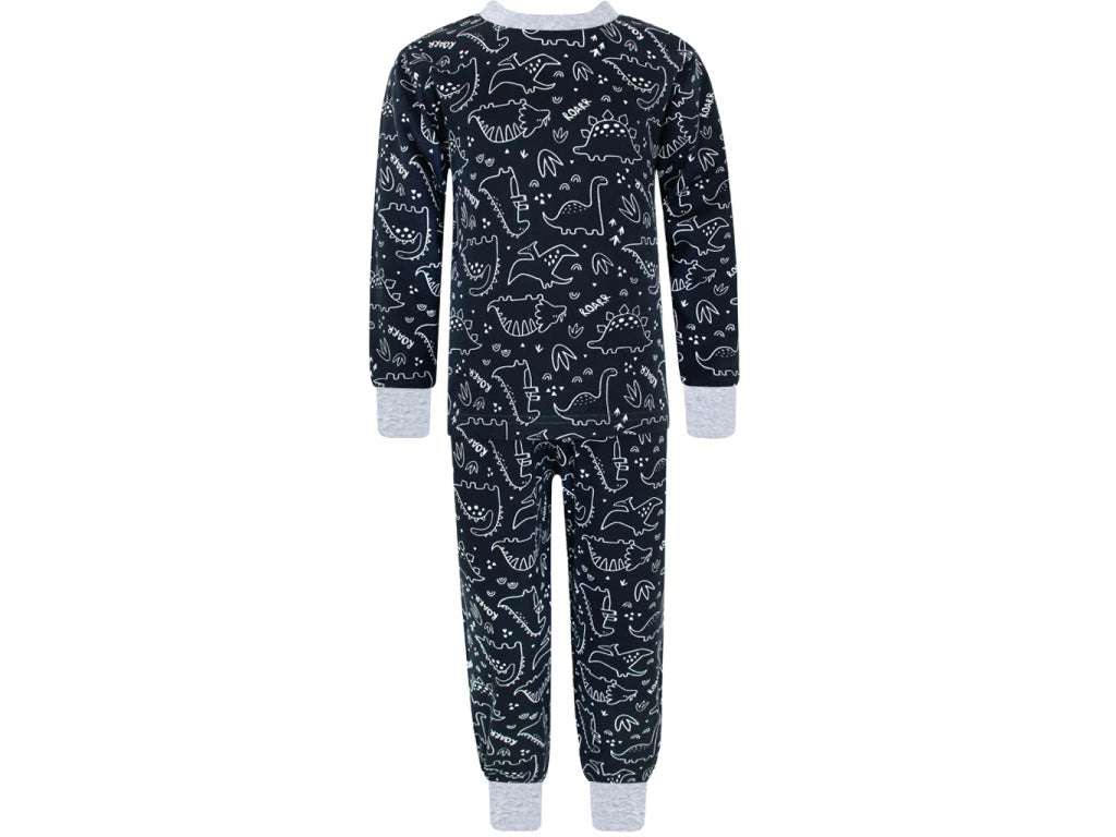 Rostoucí pyžamo s dlouhým rukávem Dinosauři