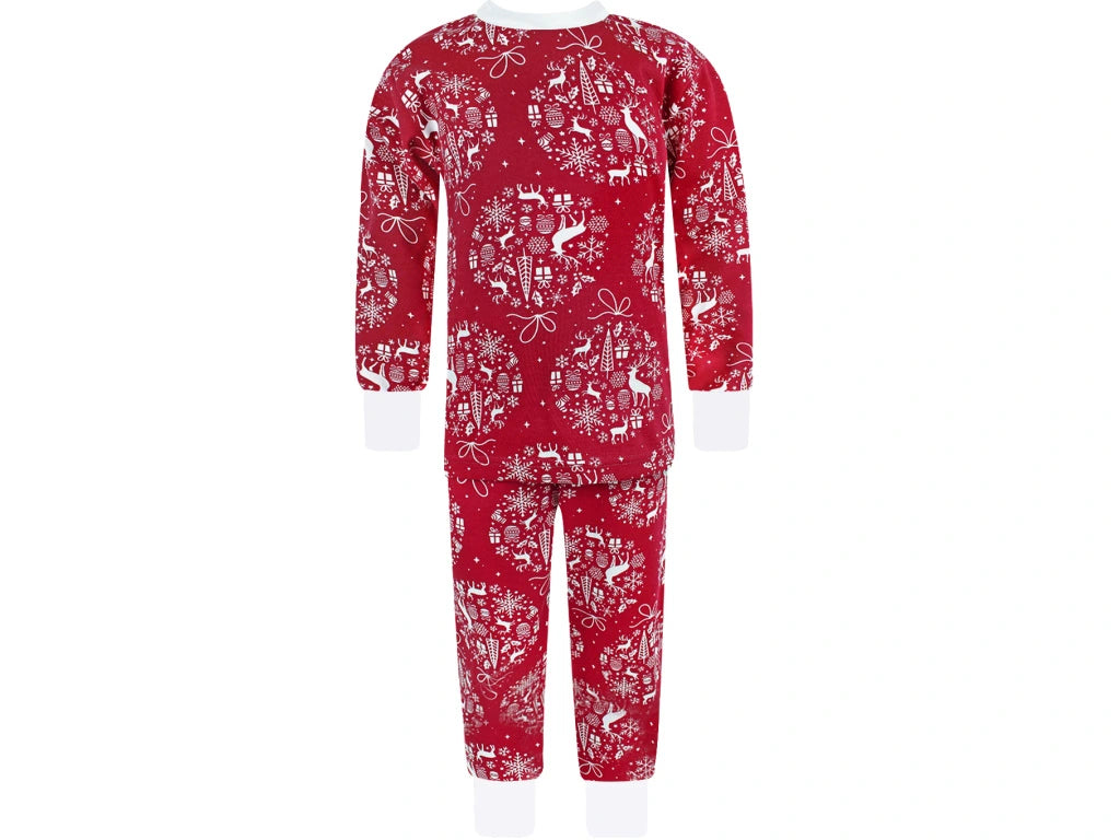 Rostoucí vánoční pyžamo s dlouhým rukávem Ozdoby