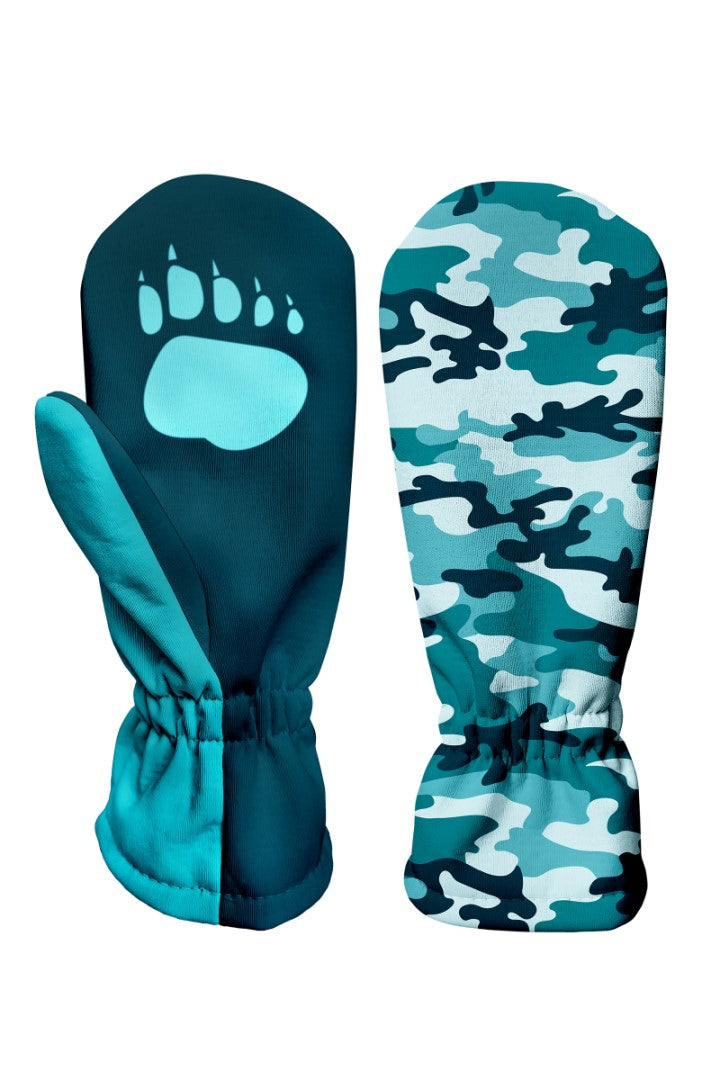 Dětské softshellové rukavice, MASKÁČ, petrolejová