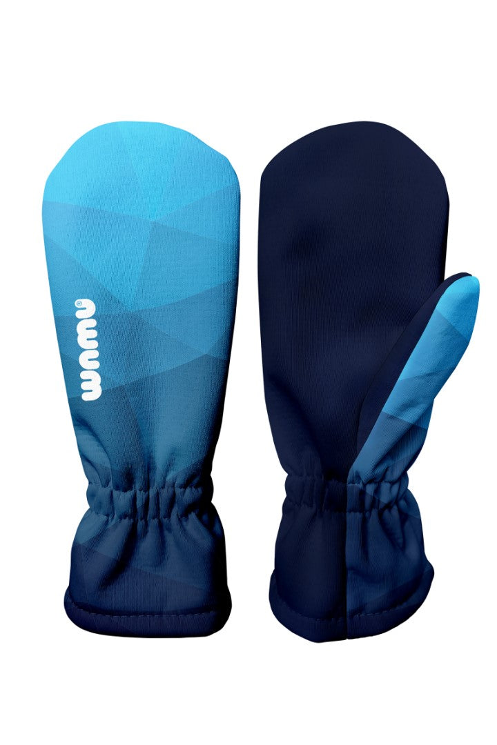 Dětské softshellové rukavice, MOZAIKA, modrá