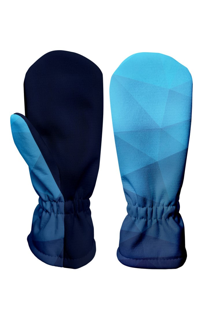 Dětské softshellové rukavice, MOZAIKA, modrá