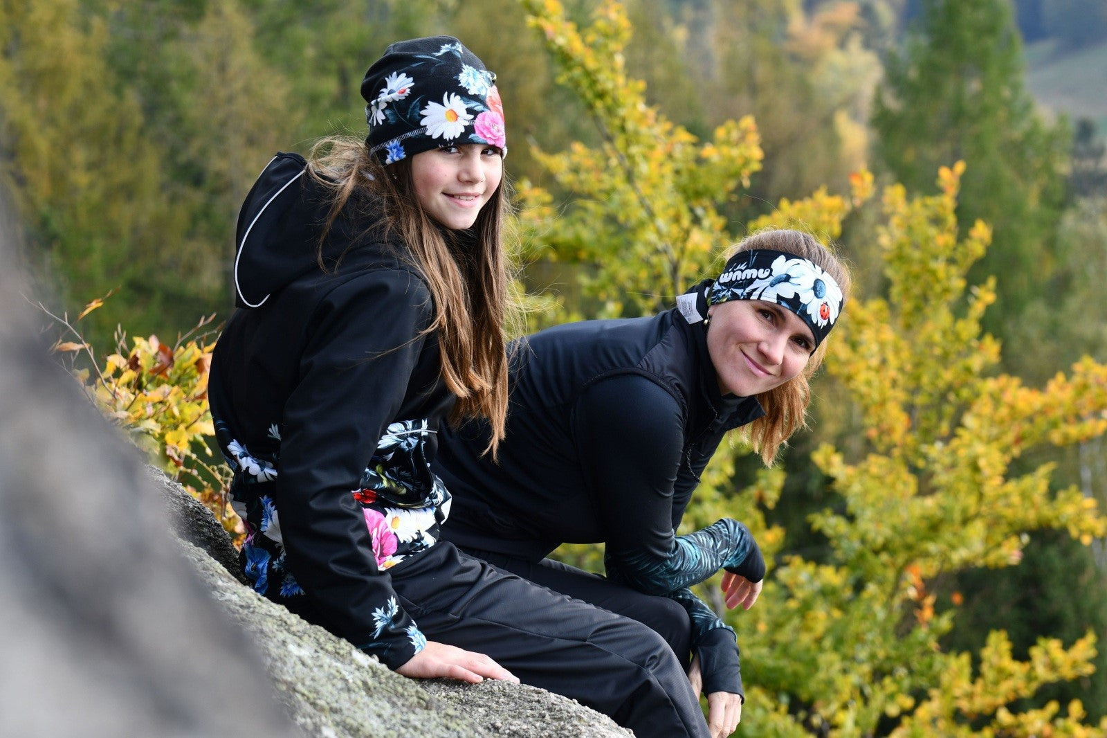 Fleecová čepice dětská, LUČNÍ KYTKY