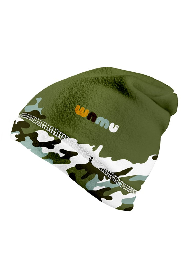 Fleecová čepice dětská, MASKÁČ, khaki
