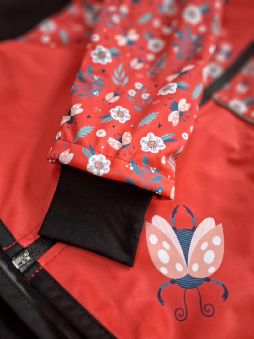 Softshellová bunda dětská, BERUŠKY, červená