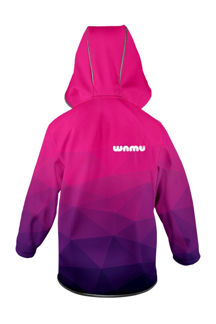 Softshellová bunda dětská, MOZAIKA, fialová
