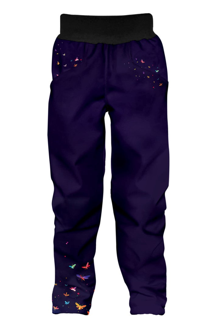 Softshellové kalhoty dětské, DUHOVÁ KOČKA