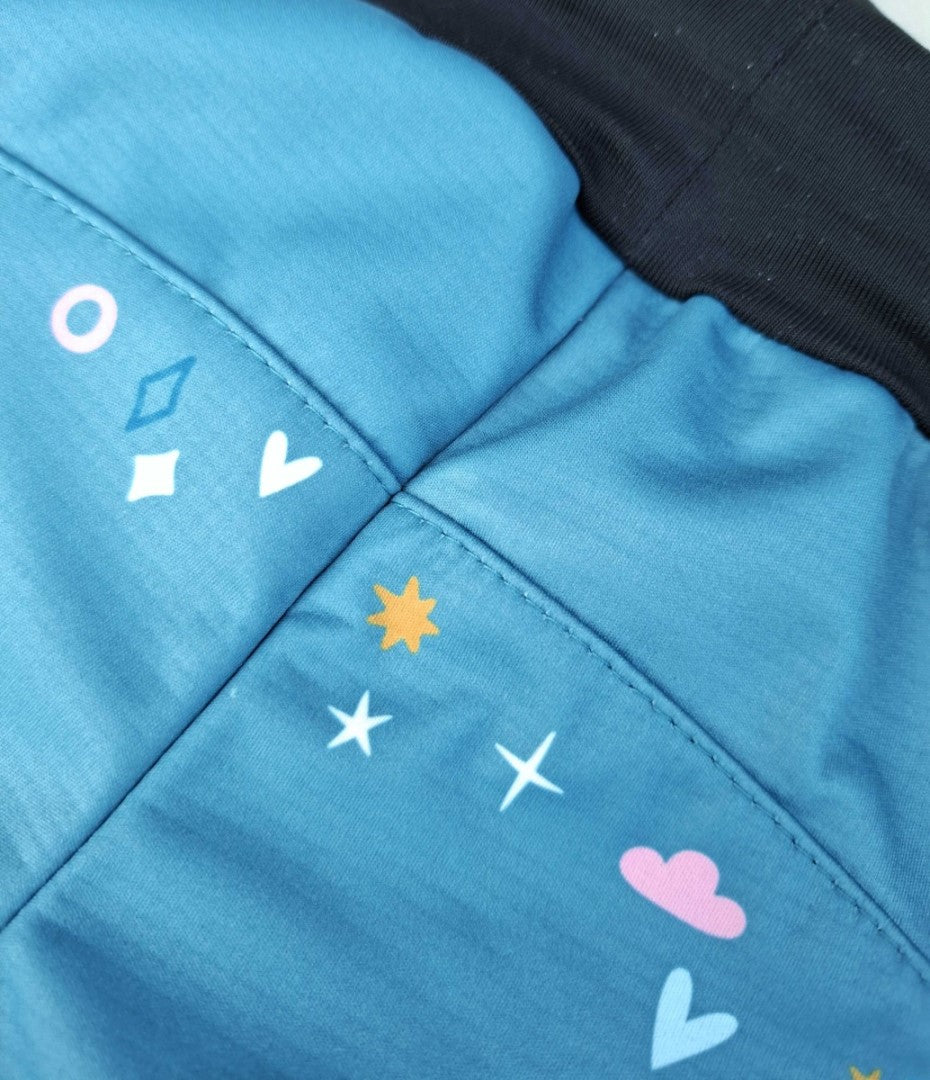 Softshellové kalhoty dětské, JEDNOROŽCI, petrolejová