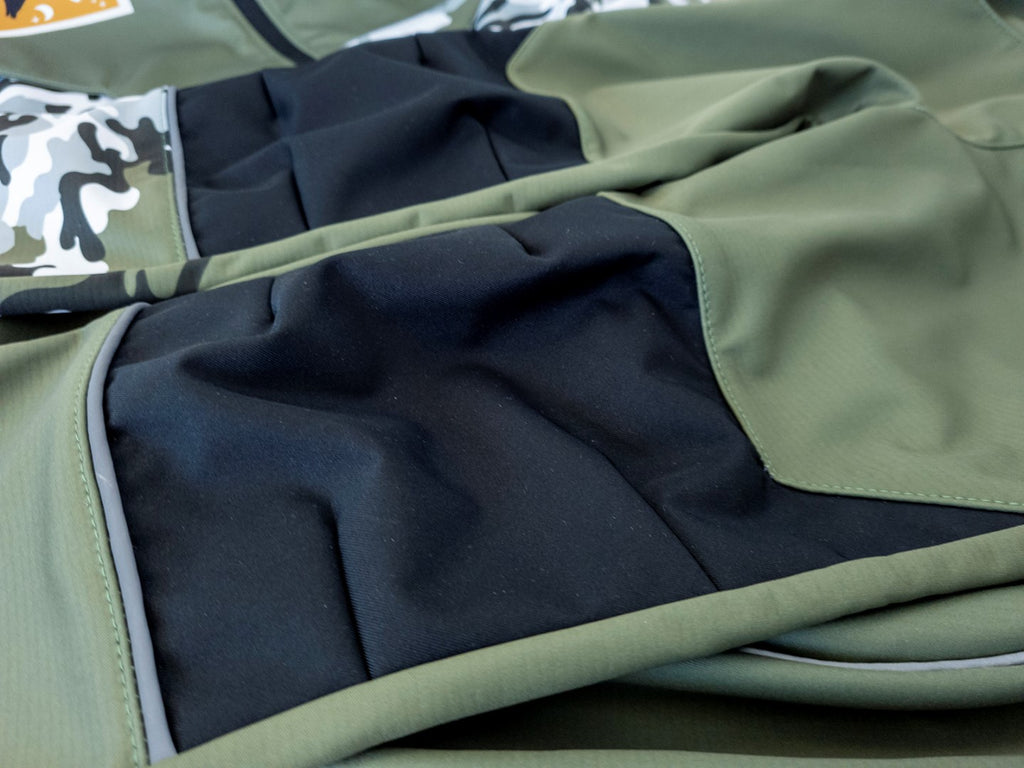 Softshellové kalhoty dětské, MASKÁČ, khaki