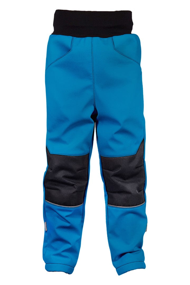 Softshellové kalhoty dětské, MODRO-TYRKYSOVÁ