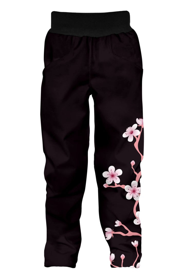 Softshellové kalhoty dětské, SAKURY, fialová