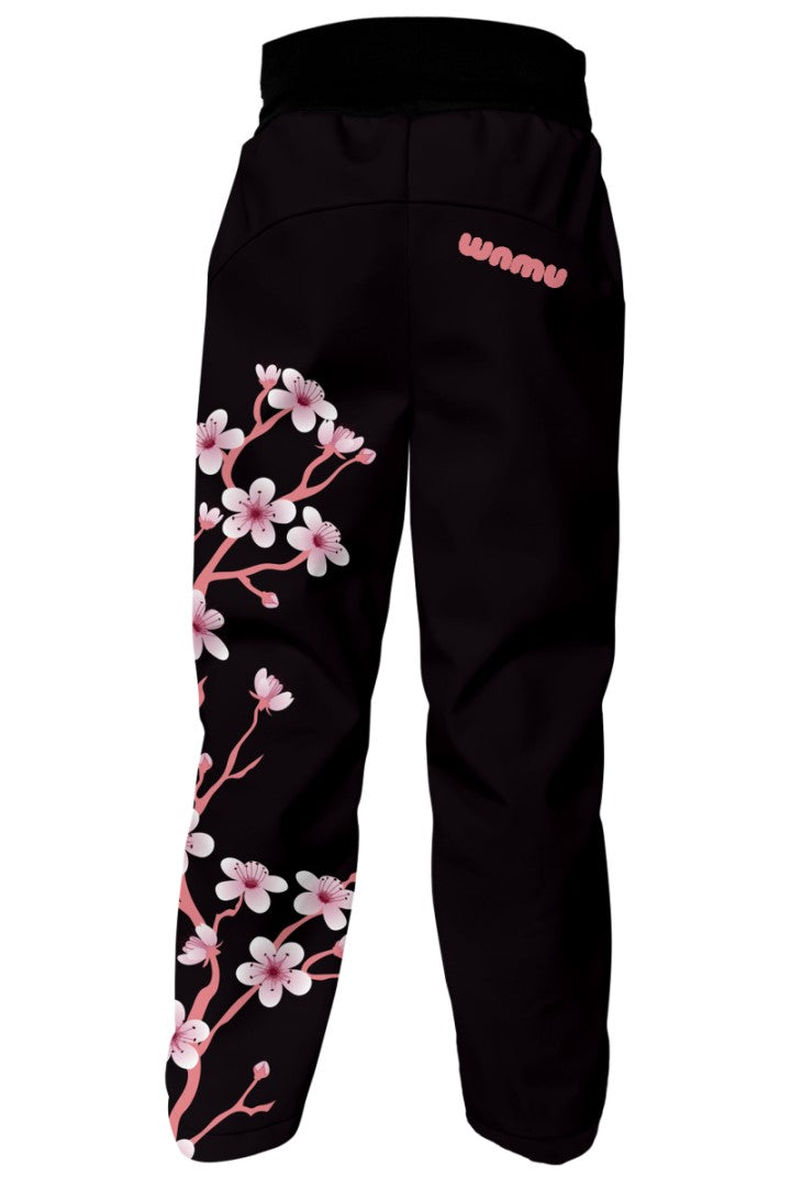 Softshellové kalhoty dětské, SAKURY, fialová