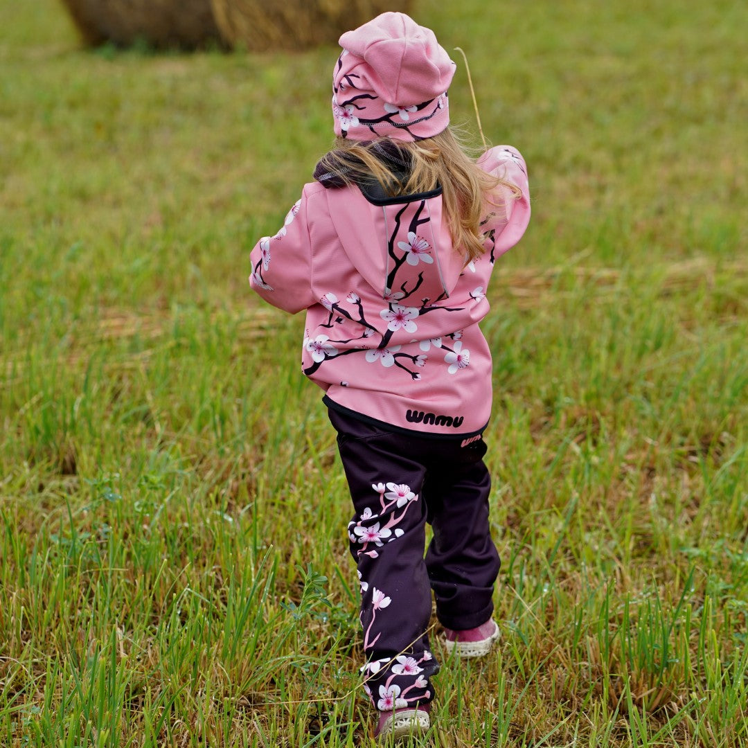 Softshellové kalhoty dětské, SAKURY, fialová